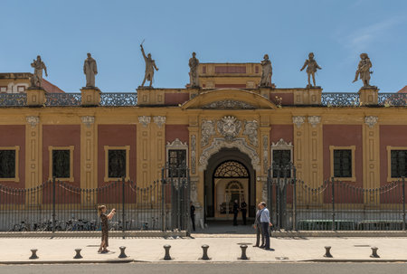 San Telmo Palace, Seville, Andalusia, Spainのeditorial素材