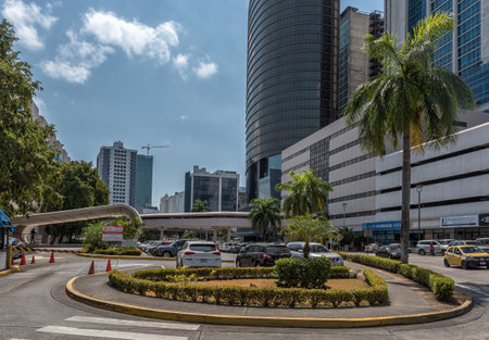 modern skyscrapers in downtown Panama City, Panamaのeditorial素材