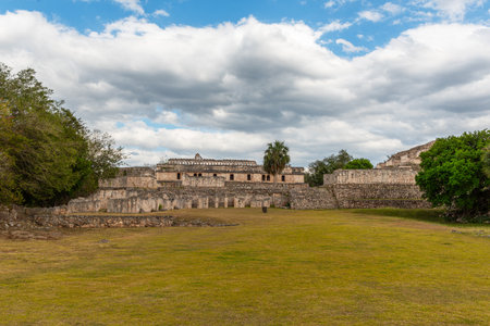 Ruins of the former Mayan city of Kabah, Yucatan, Mexico
