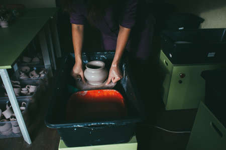 Handmade, art and handicraft conceptの写真素材