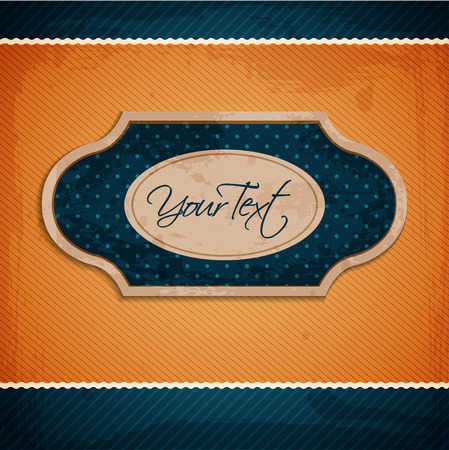 vintage vector greeting cardのイラスト素材