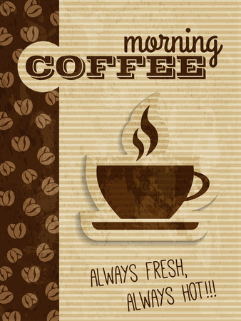 vector vintage coffee house posterのイラスト素材