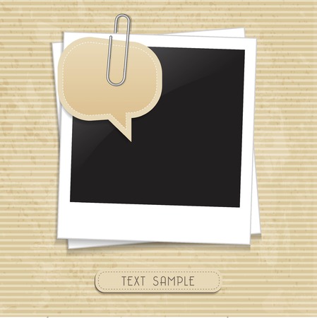 vector photo with speech bubbleのイラスト素材