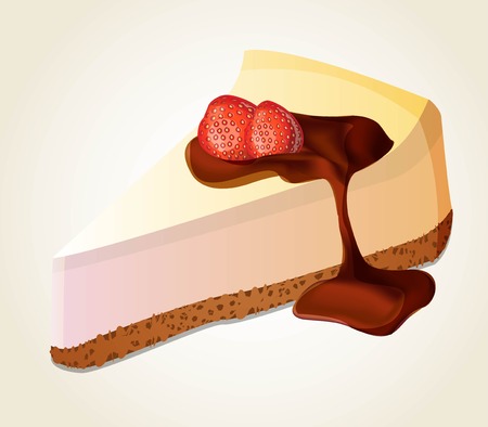 vector delicious cheesecakeのイラスト素材