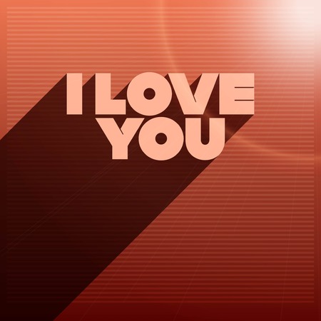 vector i love youのイラスト素材