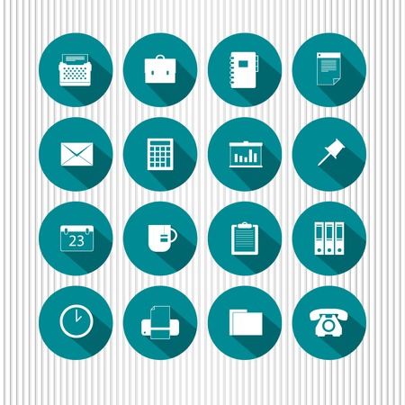vector office iconsのイラスト素材