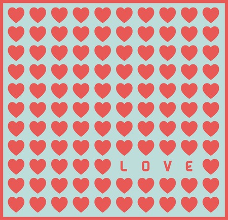 vector heart pattern backgroundのイラスト素材