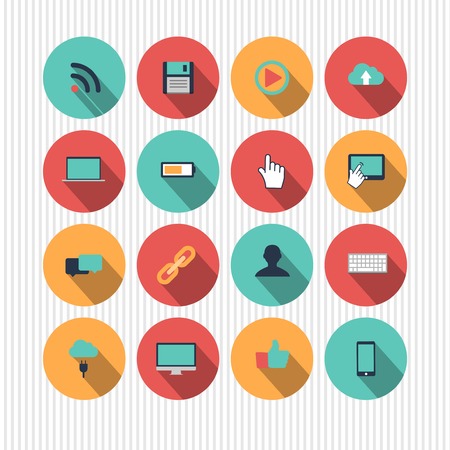 vector technology iconsのイラスト素材