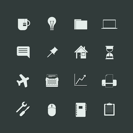 vector set of universal iconsのイラスト素材
