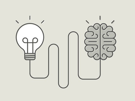 concept banner of creative thinkingのイラスト素材