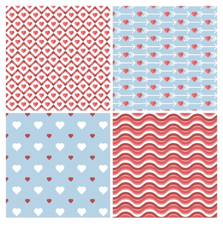 Valentine\'s day patternsのイラスト素材