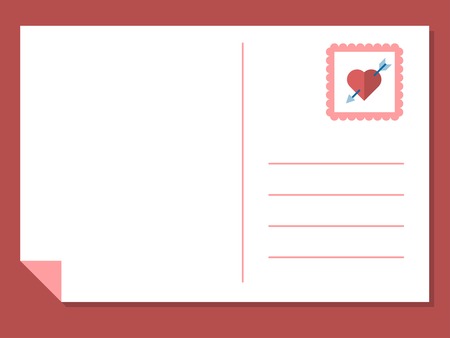love postcardのイラスト素材