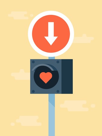 love road signs, concept illustrationのイラスト素材