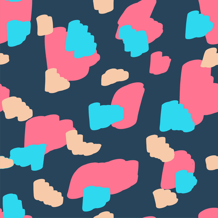 Beautiful abstract seamless pattern. Handcrafted artistic style. Perfect for textile, wrapping, web and all kind of decorative projects. Vector illustration.のイラスト素材