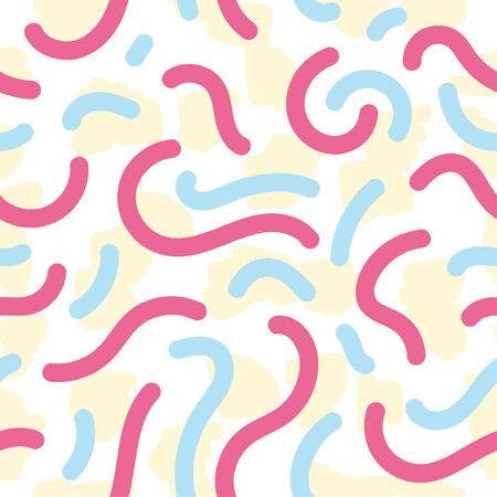 Beautiful abstract seamless pattern. Handcrafted artistic style. Perfect for textile, wrapping, web and all kind of decorative projects. Vector illustration.の写真素材