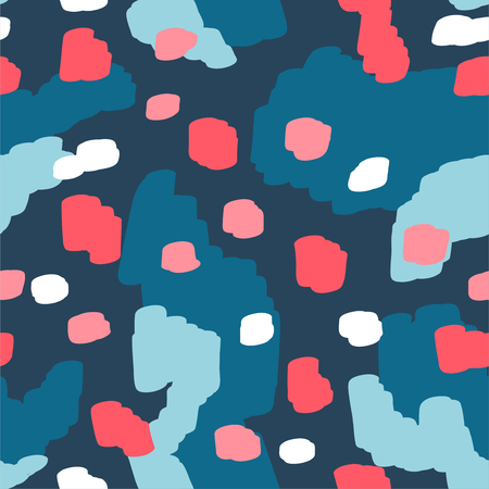 Beautiful abstract seamless pattern. Handcrafted artistic style. Perfect for textile, wrapping, web and all kind of decorative projects. Vector illustration.の写真素材
