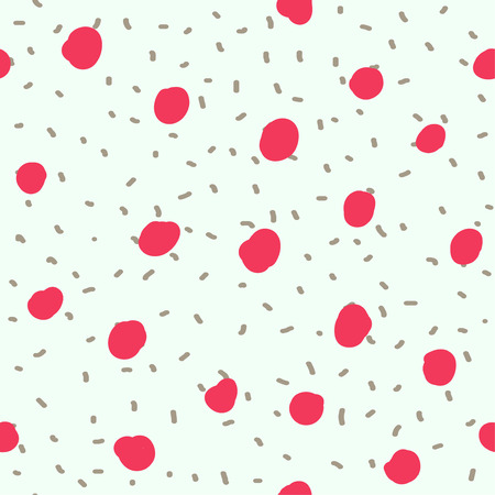 Beautiful abstract seamless repeating pattern. Hand painted artistic style with chaotic paint elements. Perfect for textile, wrapping, web and all kind of decorative projects. Vector illustration.のイラスト素材