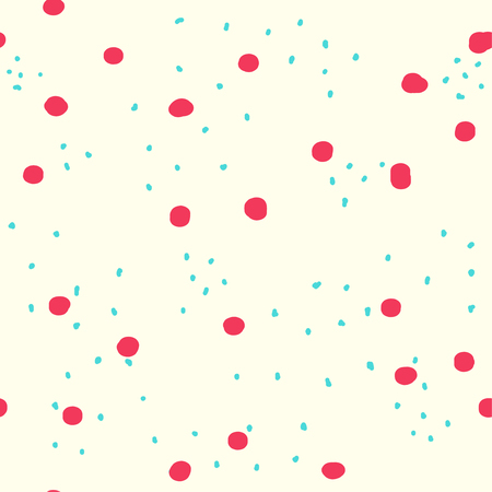 Beautiful abstract seamless repeating pattern. Hand painted artistic style with chaotic paint elements. Perfect for textile, wrapping, web and all kind of decorative projects. Vector illustration.のイラスト素材