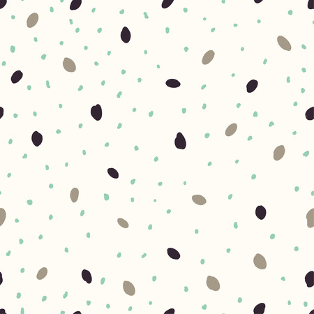 Beautiful abstract seamless repeating pattern. Hand painted artistic style with chaotic paint elements. Perfect for textile, wrapping, web and all kind of decorative projects. Vector illustration.のイラスト素材