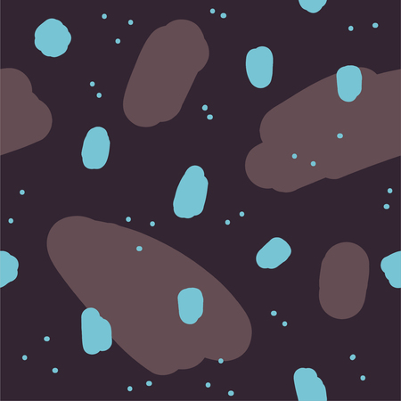 Beautiful abstract seamless repeating pattern. Hand painted artistic style with chaotic paint elements. Perfect for textile, wrapping, web and all kind of decorative projects. Vector illustration.の写真素材