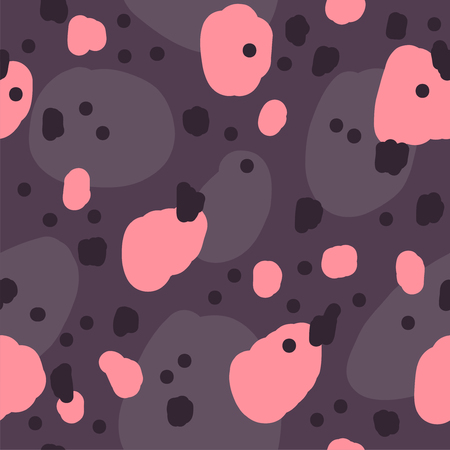 Beautiful abstract seamless repeating pattern. Hand painted artistic style with chaotic paint elements. Perfect for textile, wrapping, web and all kind of decorative projects. Vector illustration.の写真素材