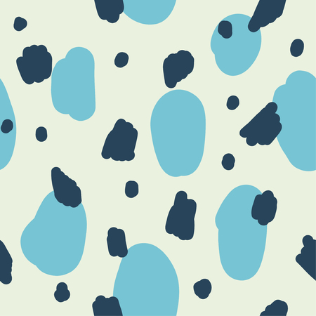 Beautiful abstract seamless repeating pattern. Hand painted artistic style with chaotic paint elements. Perfect for textile, wrapping, web and all kind of decorative projects. Vector illustration.のイラスト素材