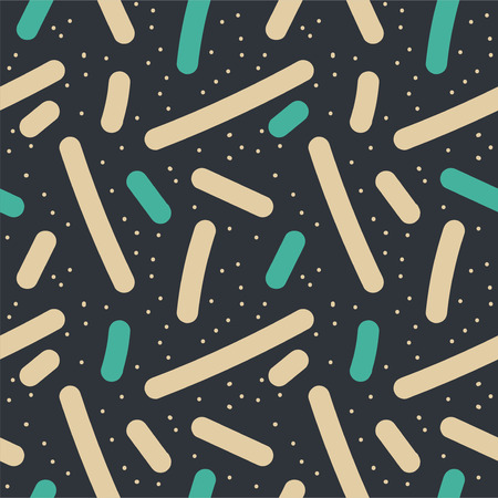 Beautiful abstract seamless repeating pattern. Hand painted artistic style with chaotic paint elements. Perfect for textile, wrapping, web and all kind of decorative projects. Vector illustration.のイラスト素材