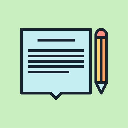 Ad copy. Digital marketing concept illustration, flat design linear style banner.のイラスト素材