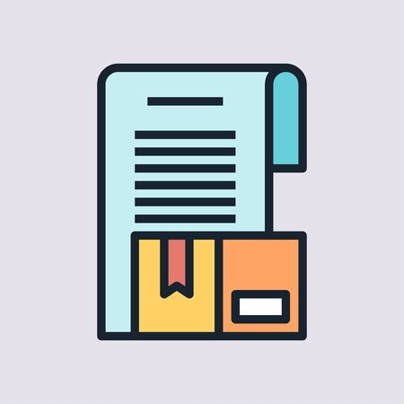Product Matrix. Digital marketing concept illustration, flat design linear style banner. Usage for e-mail newsletters, headers, blog posts, print のイラスト素材