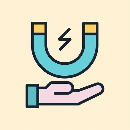 Lead Nurturing. Digital marketing concept illustration, flat design linear style banner. Usage for e-mail newsletters, headers, blog posts, printのイラスト素材