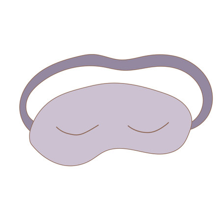 sleep mask nice coziness dark nightのイラスト素材