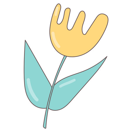 flowers garden warm beautifulのイラスト素材