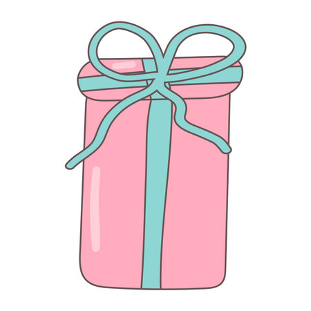 gifts holiday packaging bright color welcome surpriseのイラスト素材
