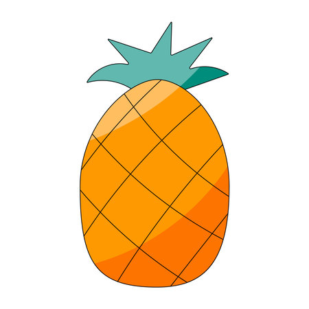 fruit summer element pineapple tasty bright warm