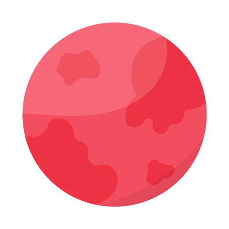 mars red martians space planet elementのイラスト素材