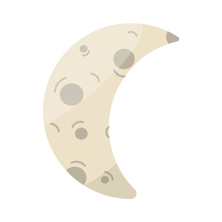 moon space planet gray element planet spaceのイラスト素材