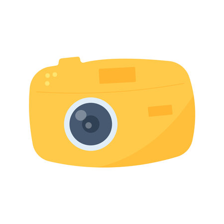 photography day camera color logo element iconのイラスト素材