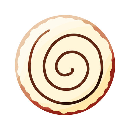 donuts colored icing chocolate food element vectorのイラスト素材