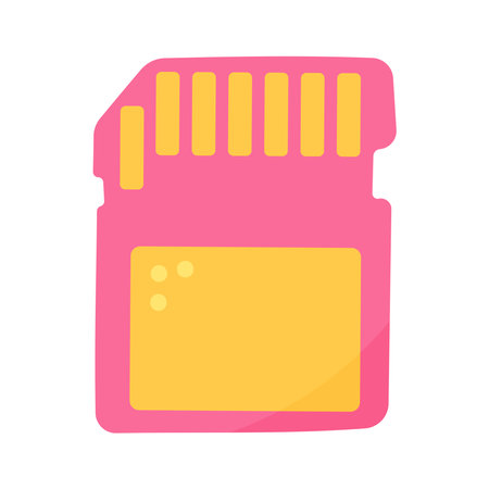 flash drive for computer pink element iconのイラスト素材