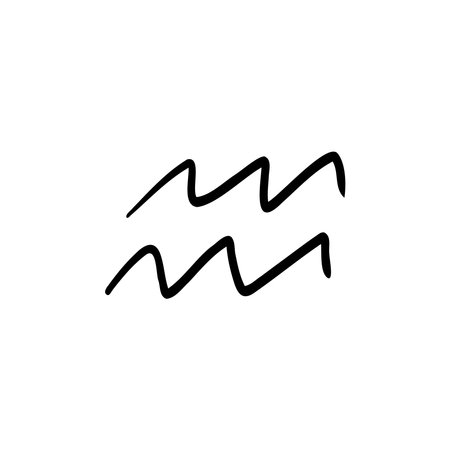 horoscope signs of the zodiac astrology doodleのイラスト素材