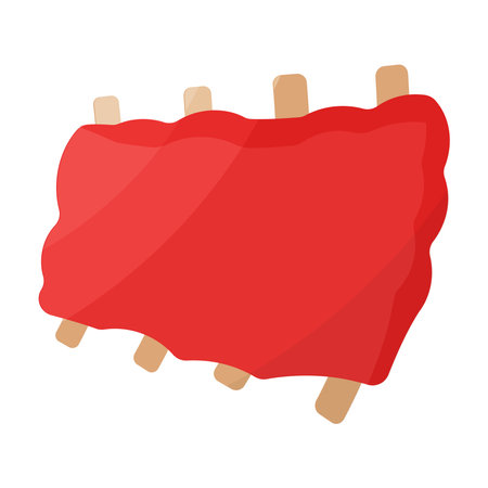 ribs fresh meat cook food element iconのイラスト素材