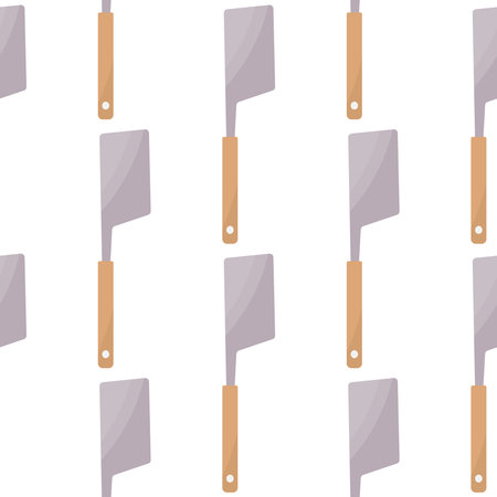 knife kitchen sharp cut cook pattern backgroundのイラスト素材
