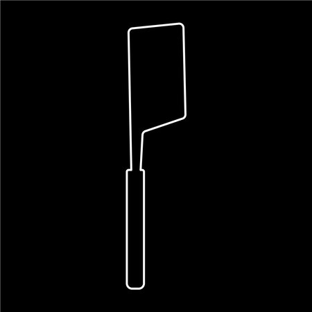knife kitchen sharp cut cook line doodleのイラスト素材