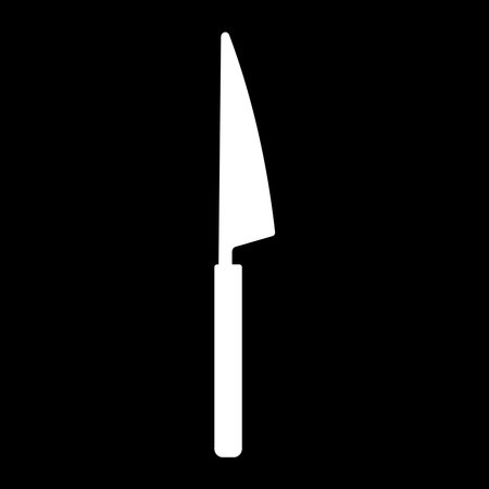 knife kitchen sharp cut cook black whiteのイラスト素材
