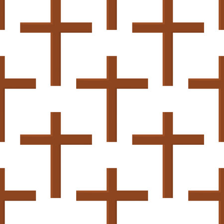 cross halloween tombstone death scary bury patternのイラスト素材