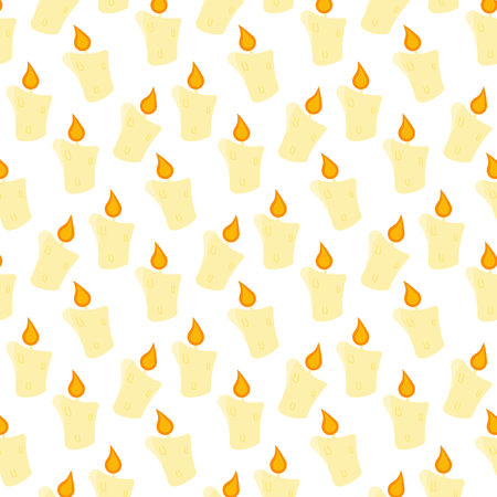 candle heat halloween lamp colored pattern textileのイラスト素材
