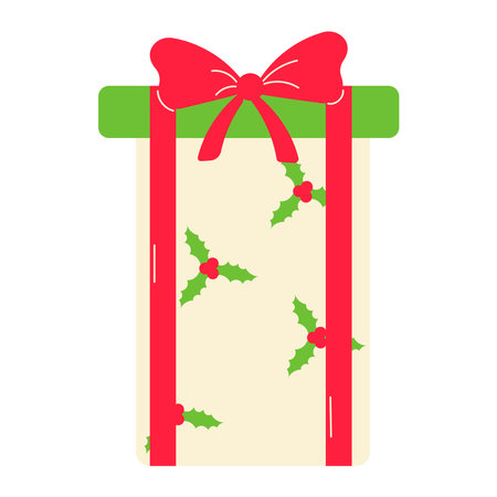 gift holiday christmas new year element iconのイラスト素材