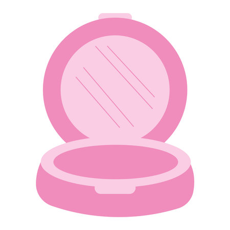 mirror cosmetics powder icon barbicore doll girlのイラスト素材