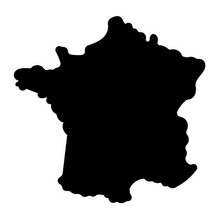 flag territory france country black icon vectorのイラスト素材