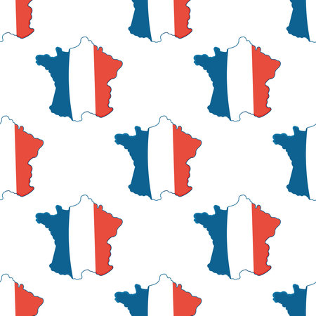 flag territory france country tricolor textile rのイラスト素材